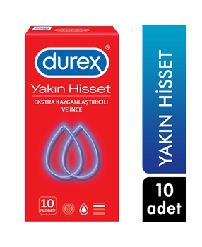 Durex Prezervatif 10'lu Yakın Hisset Picture of Durex Prezervatif 10'lu Yakın Hisset