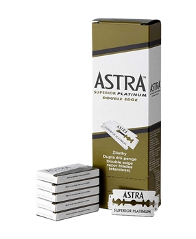 Gillette ASTRA Platinium Double Edge Blade 100 Pack Picture of Gillette ASTRA Platinium Double Edge Blade 100 Pack