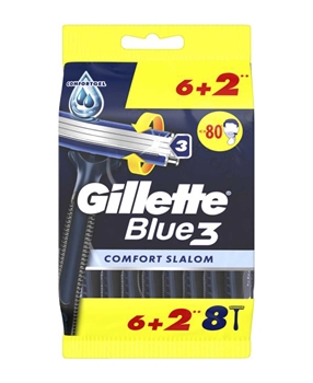 Gillette Blue 3 Disposable Razor 6+2 Comfort Slalom Pouch Gillette, gilette, gilete, gilette, jilet, jilette, blu, blu3, blue 3, Blue3,gillette, blue3, blue 3, gillette blue 3, gillette blue 3 Comfort Slalom, tıraş bıçağı, Gillette Blue3 Comfort Slalom Tıraş Bıçağı satın al, Gillette Blue3 Comfort Slalom Tıraş Bıçağı fiyat