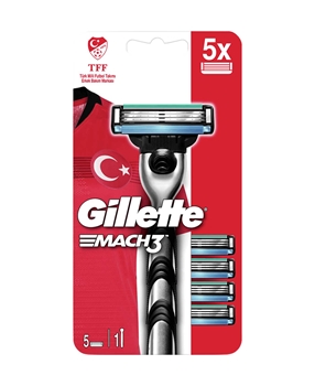 Gillette Mach3 Shaver + 5 Spare Razor Blades gillette, mach3, gillette mach3, mach 3, gilette mach3, gilette mach 3, mach3 jilet, mach 3 jilet, tıraş bıçağı, tıraş makinesi, jilet