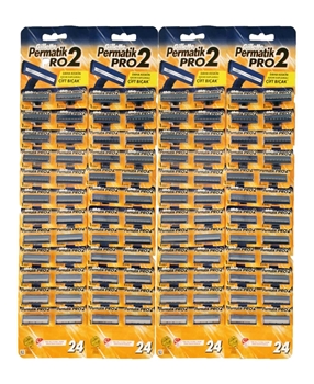 Gillette Permatik Pro2 Razor Blade 96's Carded (48x2) gillette, permatik, tıraş bıçağı, permatik tıraş bıçağı, jilet, permatik jilet, permatik satın al, permatik fiyat, çift bıçaklı permatik, çift jiletli permatik, mavi permatik, permatik pro2, gillette pro2