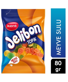 Kent Jelibon Topik 80 gr jelibon, jelibon şeker, meyveli şeker, şeker, yumuşak şeker, şekerleme
