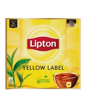 Lipton Yellow Label 100'lü Bardak Poşet Çay 200 gr Picture of Lipton Yellow Label 100'lü Bardak Poşet Çay 200 gr