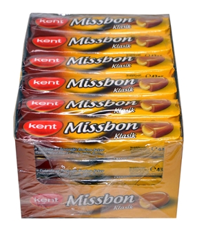 Missbon Şeker 43 gr X 24'lü Paket Klasik Dolgulu ve Tereyağlı Bonbon missbon, şeker, sert şeker, kıtır şeker, çıtır şeker, dolgulu şeker, tereyağlı şeker