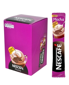 Nescafe Mocha 24'lü Paket Çikolatalı Sütlü Köpüklü Çözünebilir Toz Kahve nescafe, kahve, mocha, sütlü kahve, çikolatalı kahve, köpüklü kahve, hazır mocha, nescafe mocha satın al, nescafe mocha fiyatları