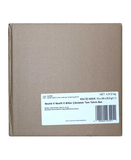 Picture of Nestle Nesfit Tam Tahıllı Bar 23,5 gr X 16'lı Paket Bitter Çikolatalı