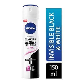 Nivea Women Deodorant Spray 150ml Invisible Black&Swhite Picture of Nivea Women Deodorant Spray 150ml Invisible Black&Swhite