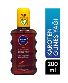 Nivea Sun Carotene Extract Intense Bronzer Spray Sun Oil 200 Ml Picture of Nivea Sun Carotene Extract Intense Bronzer Spray Sun Oil 200 Ml