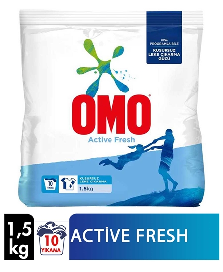 Picture of Omo Matik Powder Laundry Detergent 1,5 Kg Active Fresh