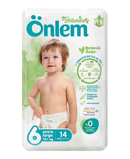Picture of Önlem Bebek Bezi Botanica Jumbo Extra Large 14'lü Paket