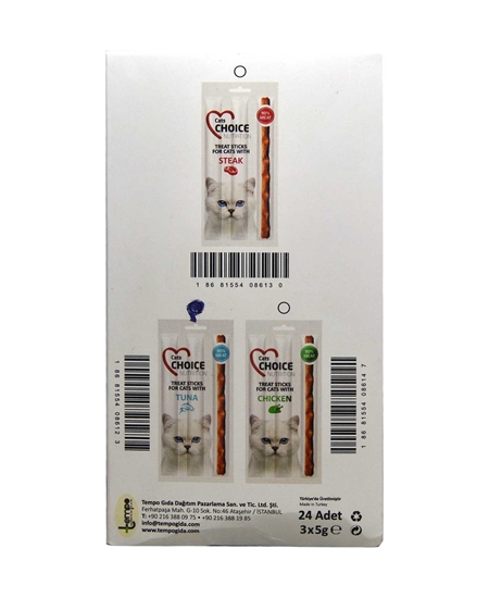 Picture of Cats Choice Kedi Ödül Çubuğu 3x5 gr Ton Balıklı