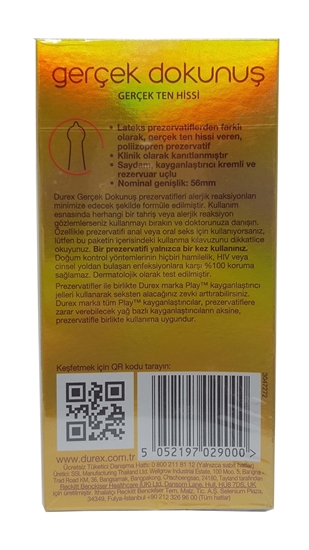 Picture of P-Durex Gerçek Dokunuş Prezervatif 12'li