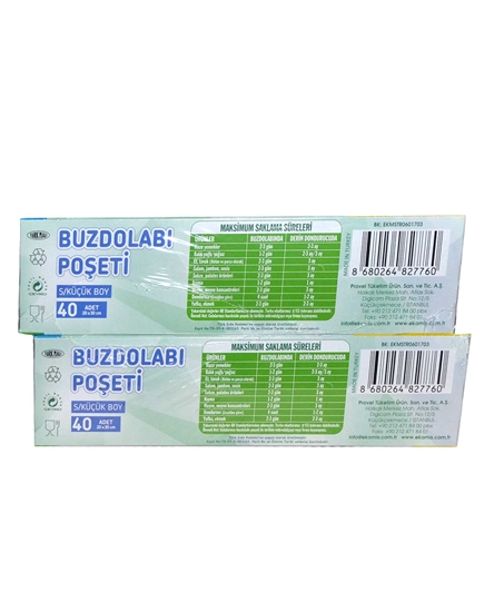 Picture of Ekomis Buzdolabı Poşeti 4 al 3 Öde Küçük Boy 4 x 40'lı