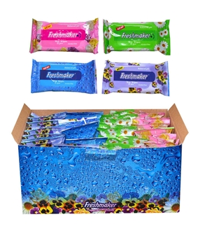 Freshmaker Islak Mendil 36'lı Kutu freshmaker, fıreşmekır, ıslak mendil, kolonyalı mendil, kokulu mendil, kokulu ıslan mendil