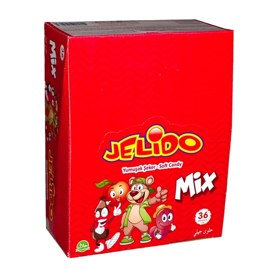 Picture of Jelido Yumuşak Şeker 15 gr 36 lı Karma Paket