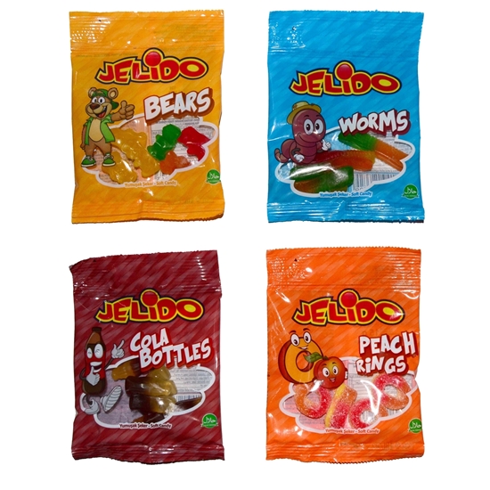 Picture of Jelido Yumuşak Şeker 15 gr 36 lı Karma Paket