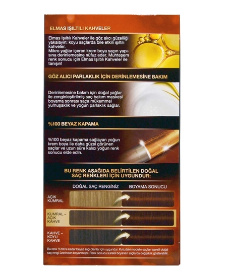 palette, palette saç boyası, saç boyası, kestane rengi saç boyası, palette deluxe 5/680 altın kestane