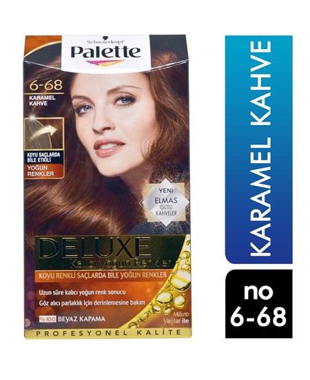Picture of P-Palette Deluxe 6/68 Karamel Kahve Saç Boyası