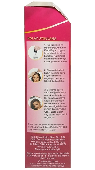 Picture of P-Palette Deluxe Kahve Köpüğü Oleo Gold 8-65 Tüp Krem Saç Boyası 50 ml