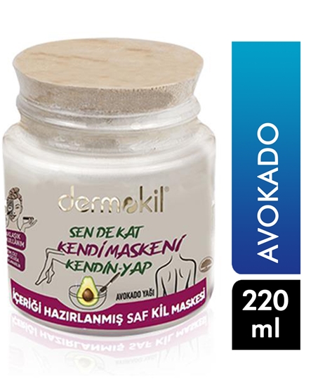 Picture of Dermokil Avakado Yağı Kil Maskesi 220 ml  Sen de Kat Kendi Maskeni Kendin Yap