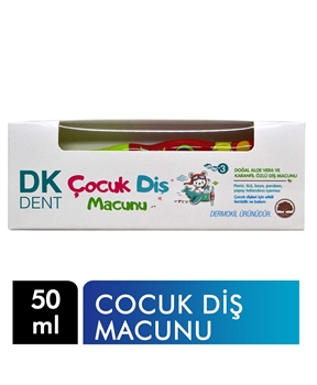 DK Dent Diş Macunu 50ml Aloe Vera & Karanfil Özlü+Çocuk Diş Fırçası Picture of DK Dent Diş Macunu 50ml Aloe Vera & Karanfil Özlü+Çocuk Diş Fırçası