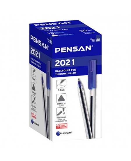 Picture of Pensan 2021 Tükenmez Kalem 50'li Paket Mavi
