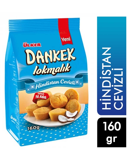 Picture of p- Ülker Dankek Lokmalık Kek 160 gr X 8'li Paket Hindistan Cevizli