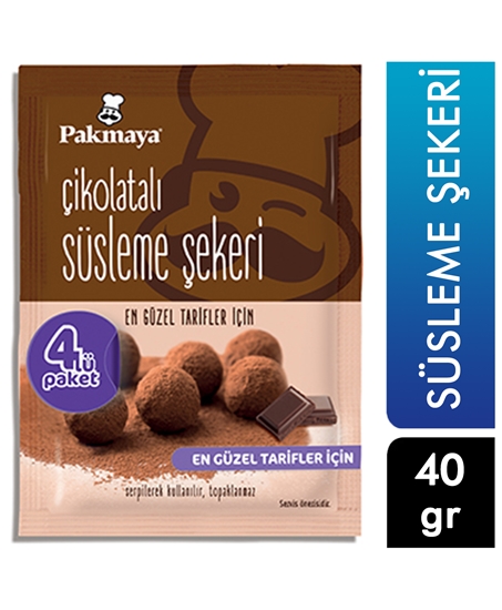 Picture of Pakmaya Süsleme Şekeri Çikolatalı 4x10 gr