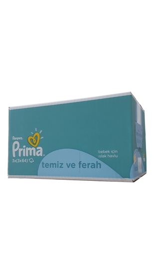 Picture of XPampers Prima Bebek Islak Mendil Fırsat Paketi 3 x 64'lü
