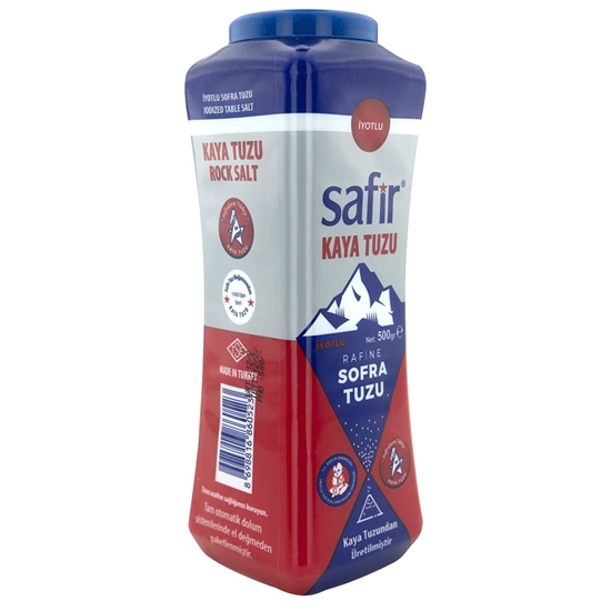Picture of Safir Rafine Sofra Tuzu Tuzluklu 500 gr