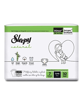 P-Sleepy Natural Ultra Hassas 7 XXLarge Bebek Bezi 32'li Picture of P-Sleepy Natural Ultra Hassas 7 XXLarge Bebek Bezi 32'li