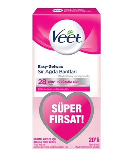 Picture of Veet Sır Ağda Bandı 20'li Normal Citler İçin