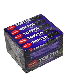 Tofita Şeker 20'li Paket Böğürtlen Aromalı Meyve Sulu Toffe tofita, tofita böğürtlen, böğürtlenli şeker, şeker