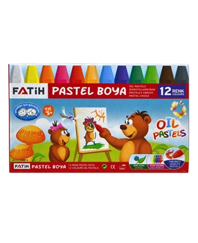 Fatih Pastel Boya 12 Renkli fatih, pastel boya, kuru boya, renkli pastel boya, pastel boya satın al, pastel boya fiyatları, çocuk boya, çocuklar için pastel boya, boyama, toptan pastel boya satın al