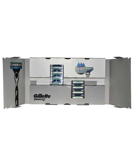 Picture of Gillette Mach3 Refill Blade 8's Cardboard