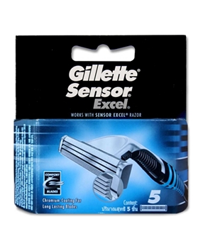 Gillette Sensor Excel Refill Razor Blade  5's Picture of Gillette Sensor Excel Refill Razor Blade  5's