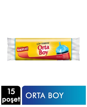 Koroplast Çöp Torbası 15'li Orta Picture of Koroplast Çöp Torbası 15'li Orta