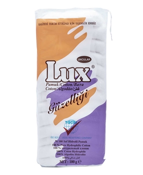 Lux  Pamuk 100 gr Zigzag lux, lux pamuk, pamuk, makyaj pamuğu, zigzag pamuk, zig zag pamuk, lux pamuk fiyat, lux pamuk satın al