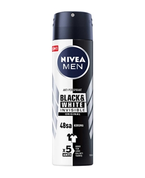 Nivea Men Deodorant Spray 150ml Invisible for B&W Picture of Nivea Men Deodorant Spray 150ml Invisible for B&W
