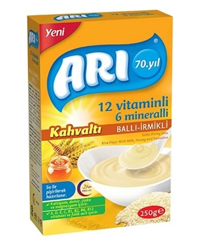 Arı Sütlü Pirinç Unu 250 gr Ballı & İrmikli arı, arı mama, bebek maması, mama, tahıllı bebek maması, bebek gece maması, gece maması, pirinç unu, pirinç unu maması, arı bebek maması satın al, arı bebek maması fiyat