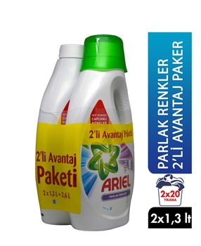 Ariel Sıvı Çamaşır Deterjanı Parlak Renkler 2x1,3 lt Picture of Ariel Sıvı Çamaşır Deterjanı Parlak Renkler 2x1,3 lt