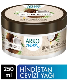 Arko Nem Krem 250 ml Hindistan Cevizi Yağlı Picture of Arko Nem Krem 250 ml Hindistan Cevizi Yağlı