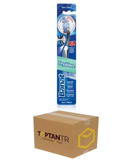 Picture of Banat Nico-Tea Diş Fırçası X 12'li Paket Tiryakiler İçin Sert