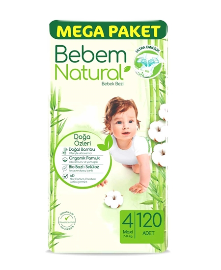Picture of BEBEM MEGA PAKET 120 ADET NATURAL MAXI