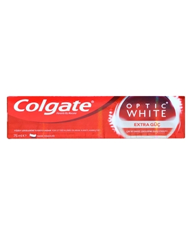 Colgate Diş Macunu Optic White 75 ml Extra Güç Çay ve Kahve Lekelerine Karşı Etkili colgate, diş macunu, beyazlatıcı diş macunu, sigara içenler için diş macunu, çay lekelerine karşı diş macunu, kahve içenler için diş macunu, toptan colgate, colgate diş macunu fiyatları, diş macunu satın al