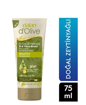 Dalan D'olive Krem 75 ml El ve Vücut Doğal Zeytinyağlı Picture of Dalan D'olive Krem 75 ml El ve Vücut Doğal Zeytinyağlı