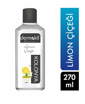 Dermokil 80° Alkollü Kolonya 270 ml Limon Çiçeği Picture of Dermokil 80° Alkollü Kolonya 270 ml Limon Çiçeği