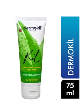 Dermokil El, Yüz ve Vücut Bakım Kremi 75 ml Aleo Vera & Kil Yenileyici Picture of Dermokil El, Yüz ve Vücut Bakım Kremi 75 ml Aleo Vera & Kil Yenileyici