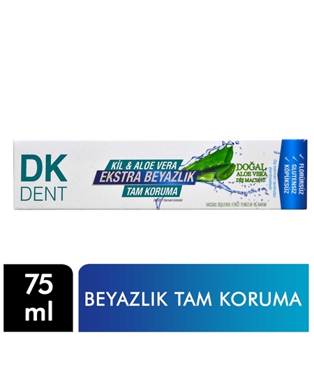 Picture of DK Dent Diş Macunu 75 ml Kil & Aloe Vera Ekstra Beyazlık Tam Koruma