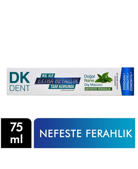 Picture of DK Dent Diş Macunu 75 ml Kil & Nane Ekstra Beyazlık Tam Koruma